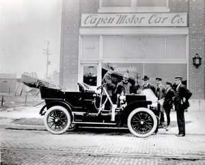 Locomobile, 1907 (In Front of Capen Motor Car Company, 4739-4743 McPherson Avenue) by Unknown